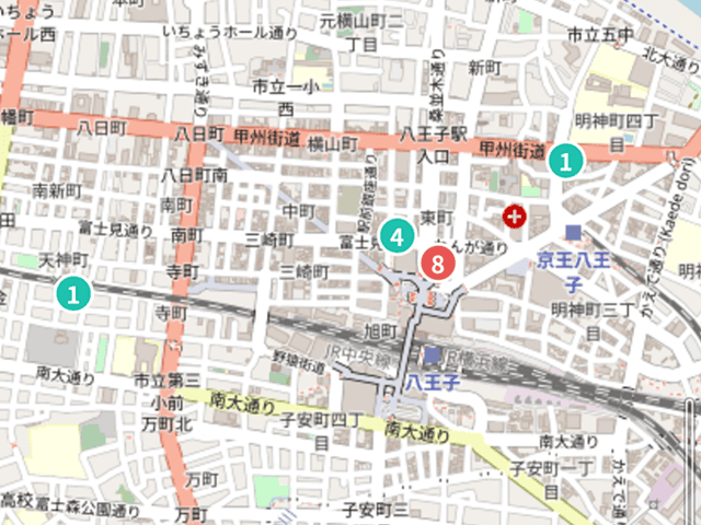 スポットワークのウェブアプリマップ